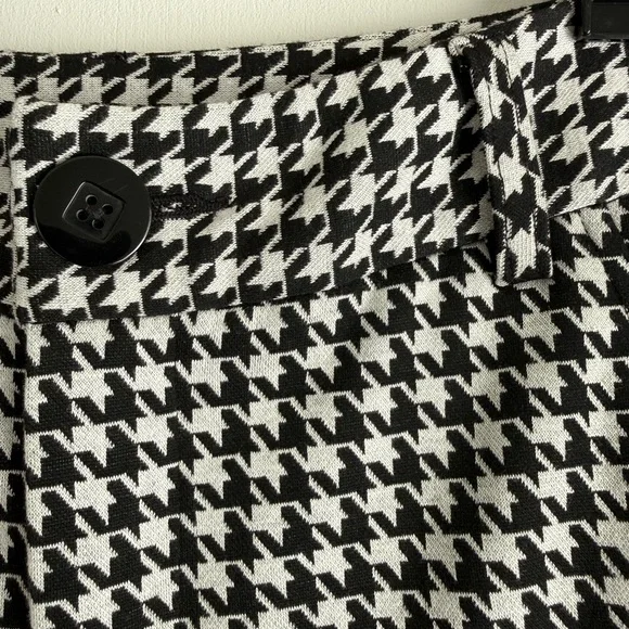 Cabi Houndstooth Wide Leg Pants Size 0 NWOT Chic High Rise Trouser - Picture 8 of 15